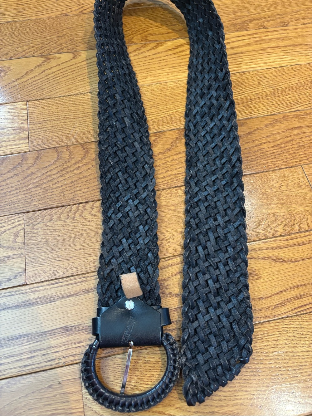 Vintage Boho Leather Braided Holt Renfrew Belt - Picture 8 of 11